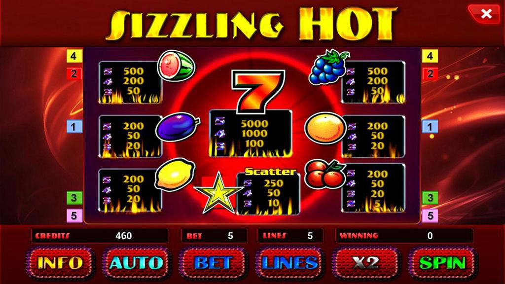 sizzling hot free slot game